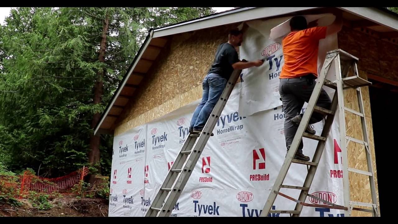 Как установить Tyvek House Wrap #20 по рецепту Дэна