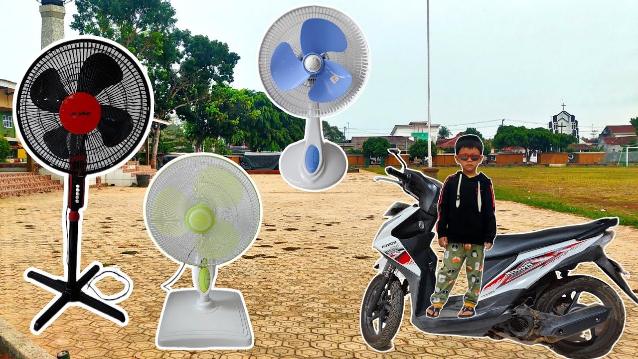 Drama Mengejar Kipas Angin Althaf Shidqiku Naik Motor‼️