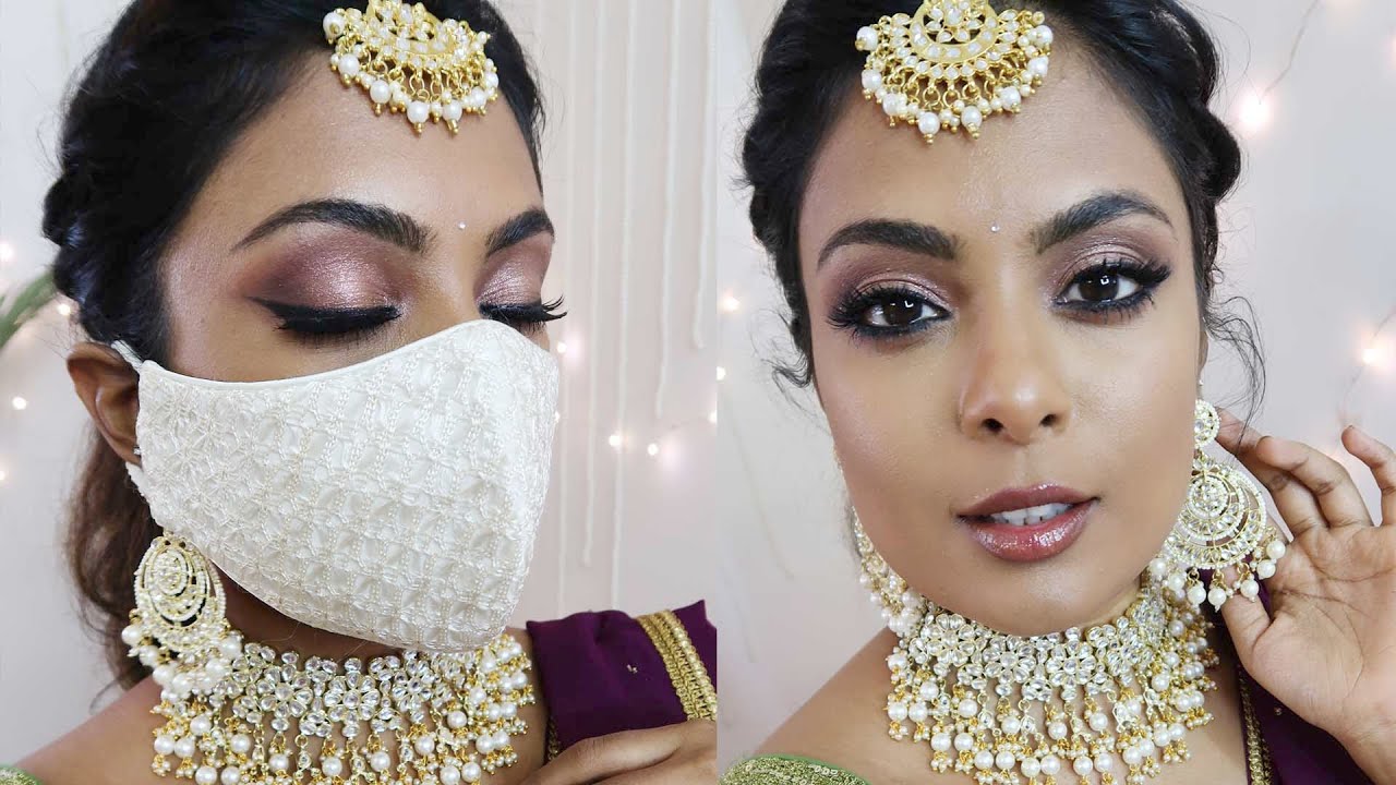 Mask-Proof Diwali Makeup with 7 AMAZING TIPS | Foundation - Contour - Eyes