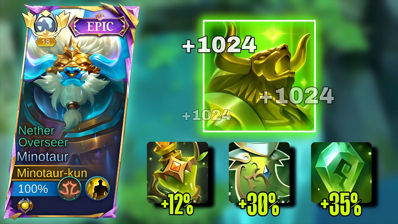 MINOTAUR REVAMPED GREEN MAGIC BUILD IS BACK!!?? | 1K PER HEAL? 😮