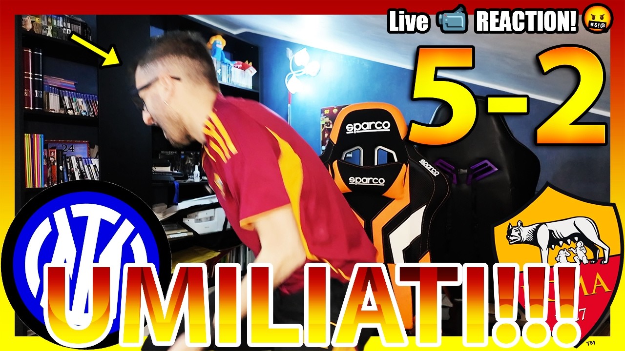 UMILIATI! 😡 INTER-ROMA 5-2 | Live Reaction
