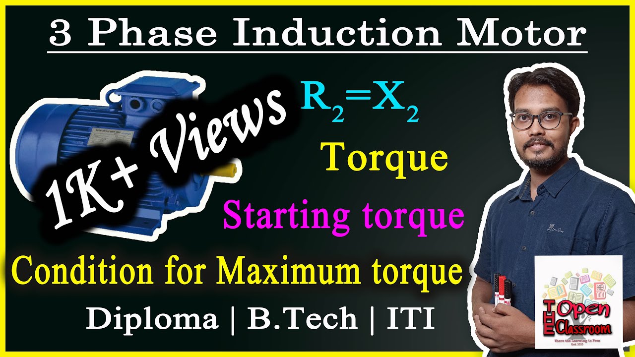 What is starting torque of an induction motor | condition for Maximum torque of an induction motor