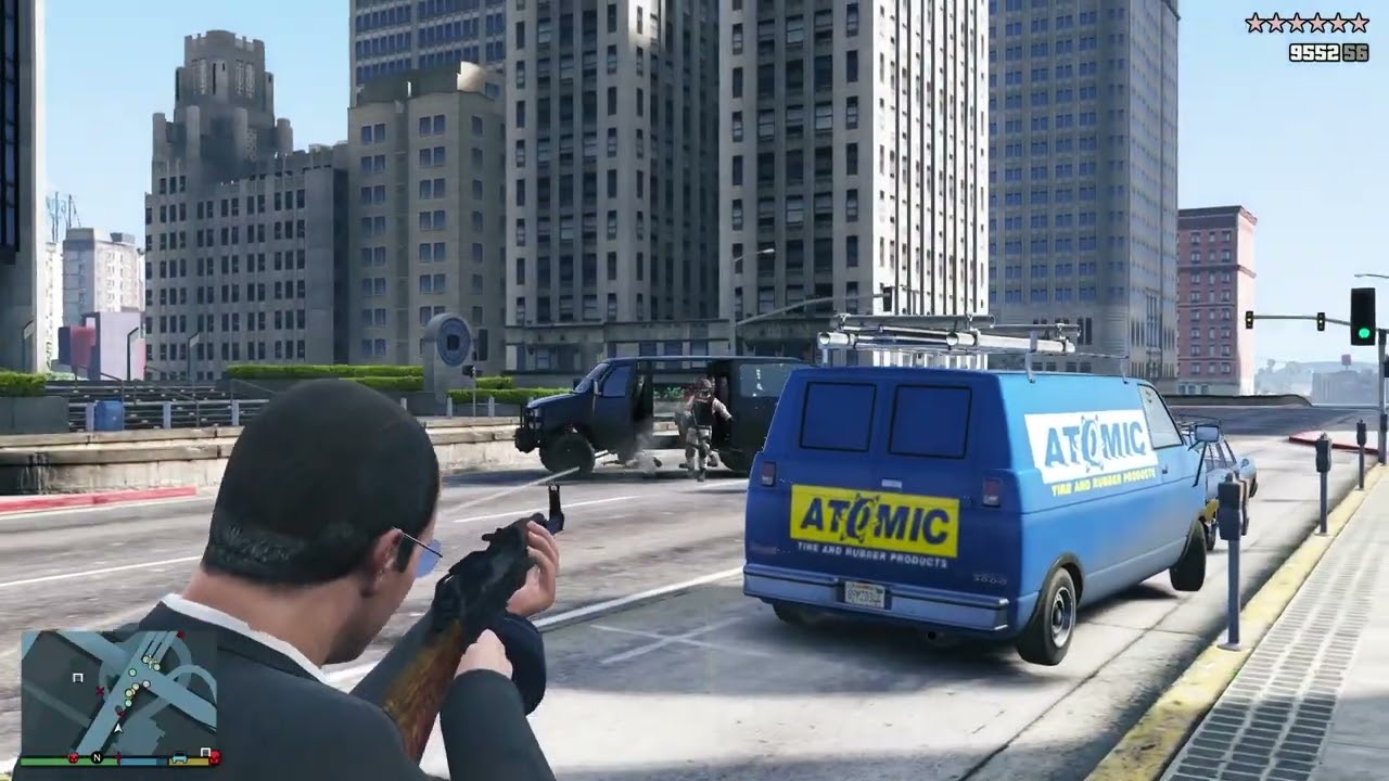 GTA V: Armenian Scrapyard 10 Star Cop Battle + Escape