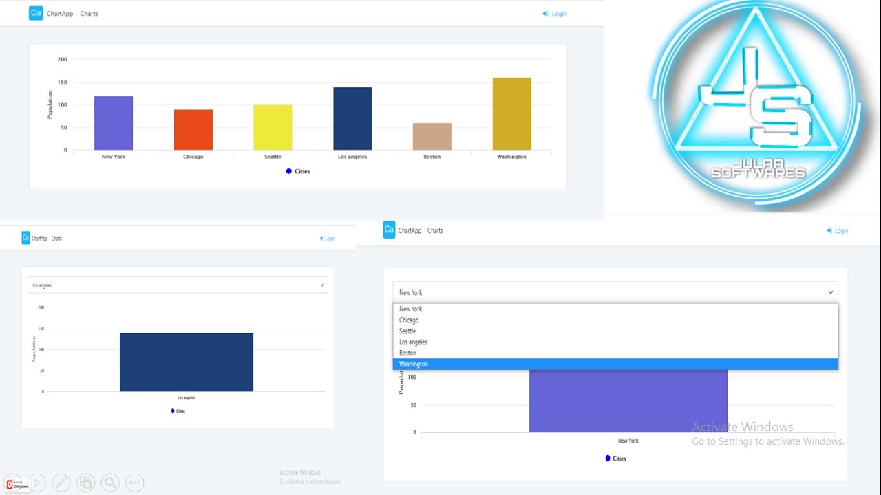 How to create column chart in Outsystems Reactive App?