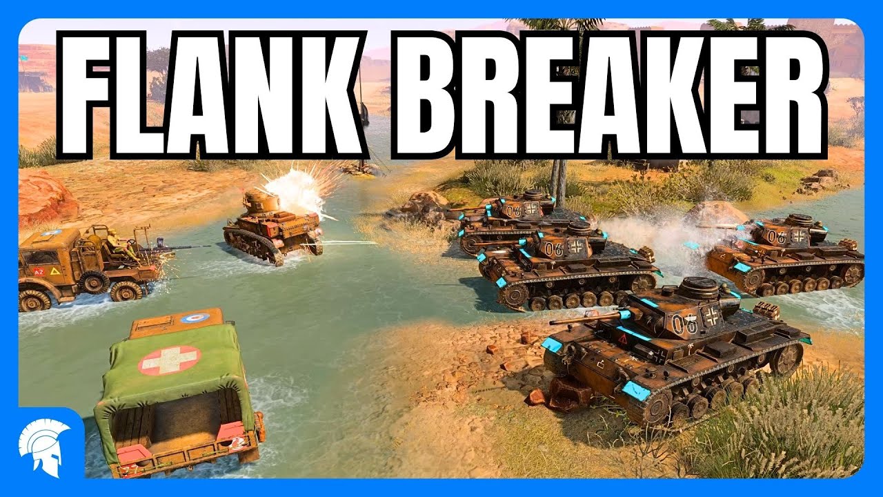 Company of Heroes 3 - FLANK BREAKER! - Afrikakorps Gameplay - 4vs4 Multiplayer - No Commentary