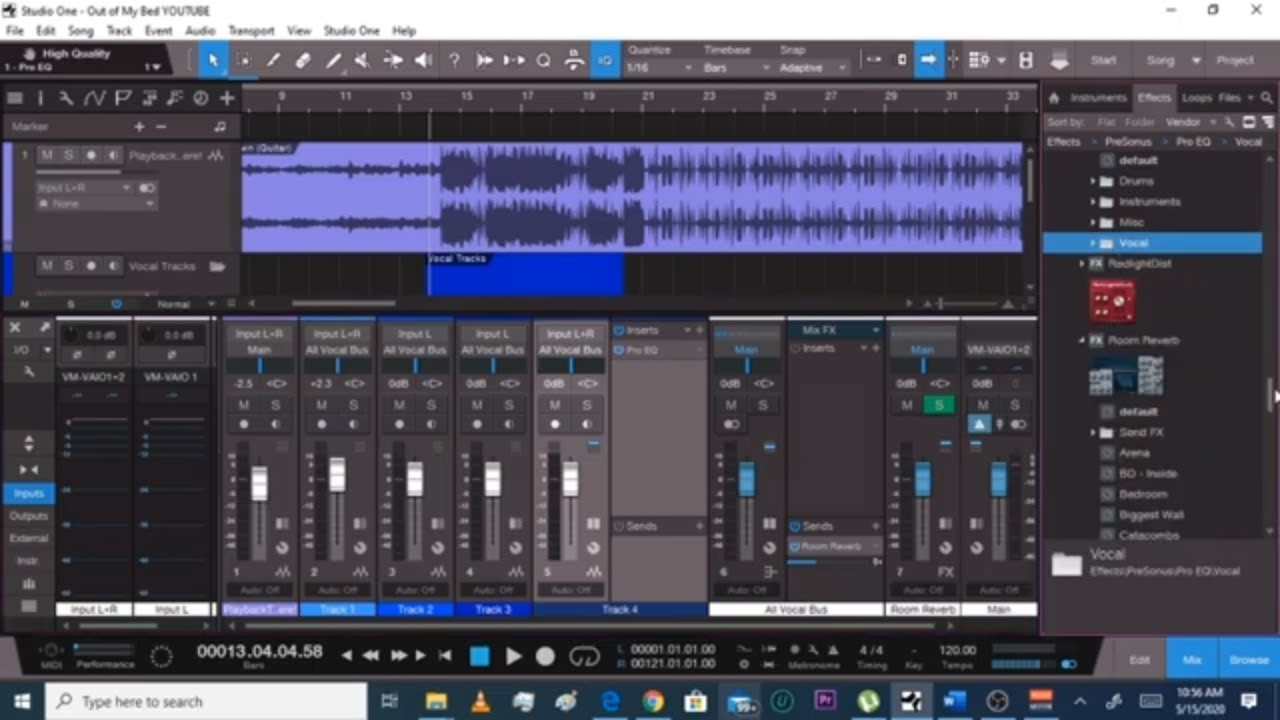 Presonus Tutorial | How I mix male vocals: Studio One 4 Professional