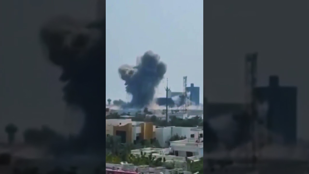 BALAS DENDAM KILAT IRAN! MARKAS ARMADA KELIMA AS DI BAHRAIN TERBAKAR #short #shorts #shortvideo