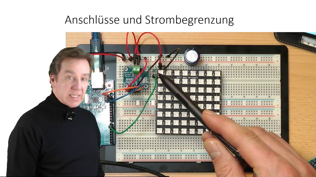 Arduino-Programmierung mit dem Smartphone #06: Strombedarf der LED-Matrix