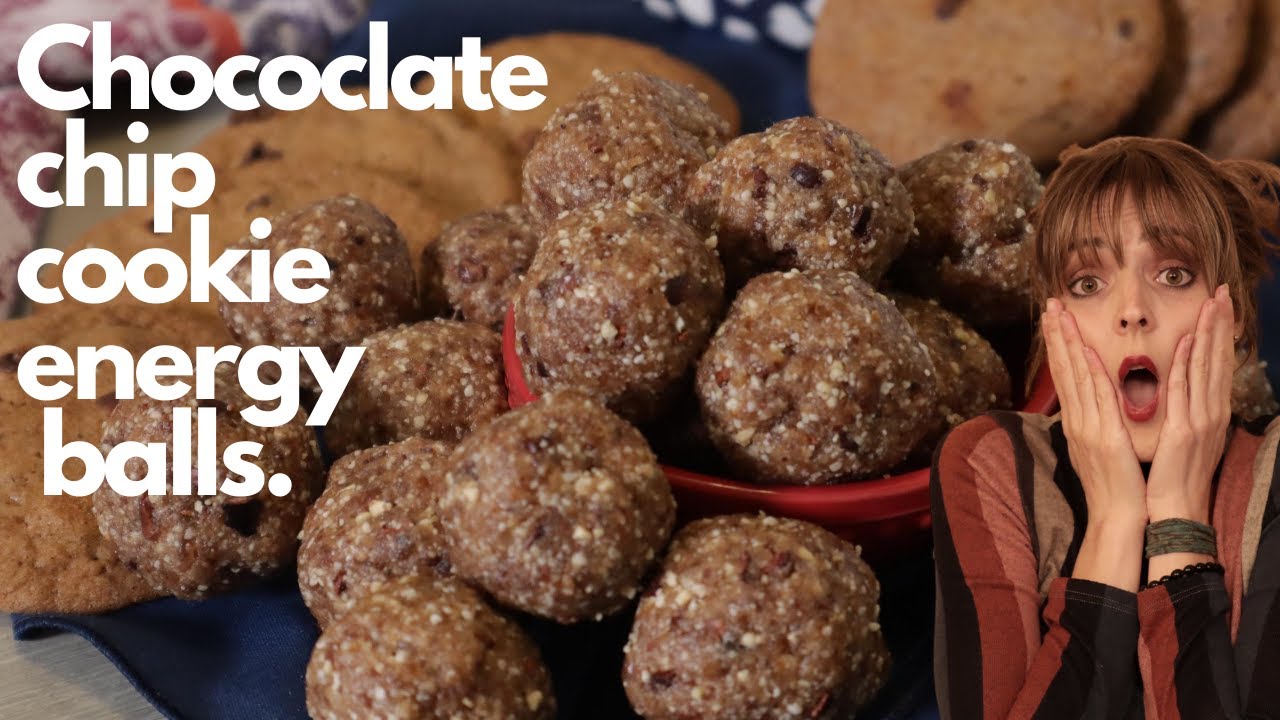 Chocolate chip cookie ENERGY balls | Vegan | Protein