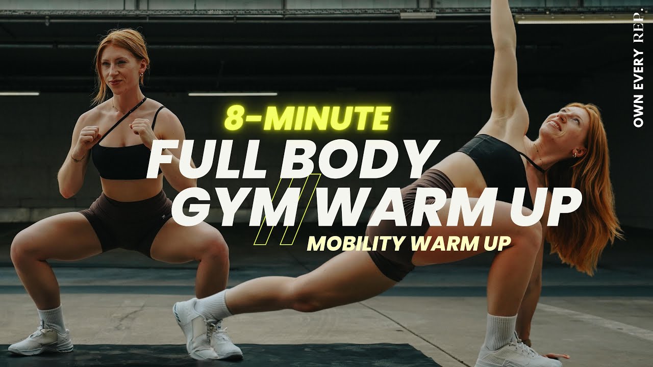 8 Min. Full Body Warm Up |&nbsp;Dynamic Gym Warm Up & Mobility |&nbsp;Follow Along | No Equipment |&nbsp;No Repeats