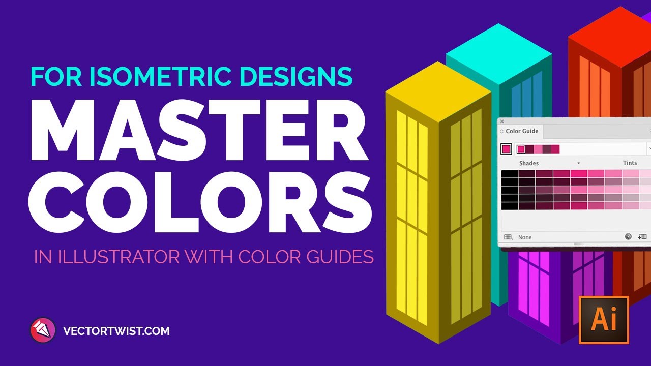 Master Colors in Adobe Illustrator with  Color Guides (+Recolor Tool)