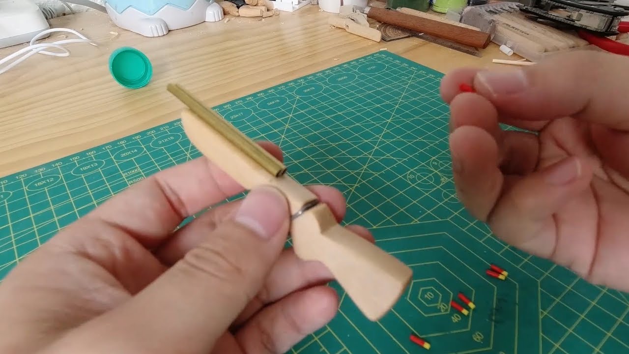 How To Make Double Barrel Gun -Hand Made Mini Double-Barreled Gun