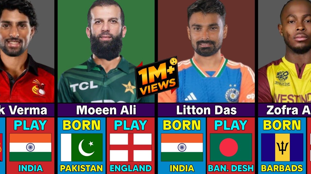 Cricket Players Who are Born in One Country but Play in Another Country | Duel Nationality Cricketer