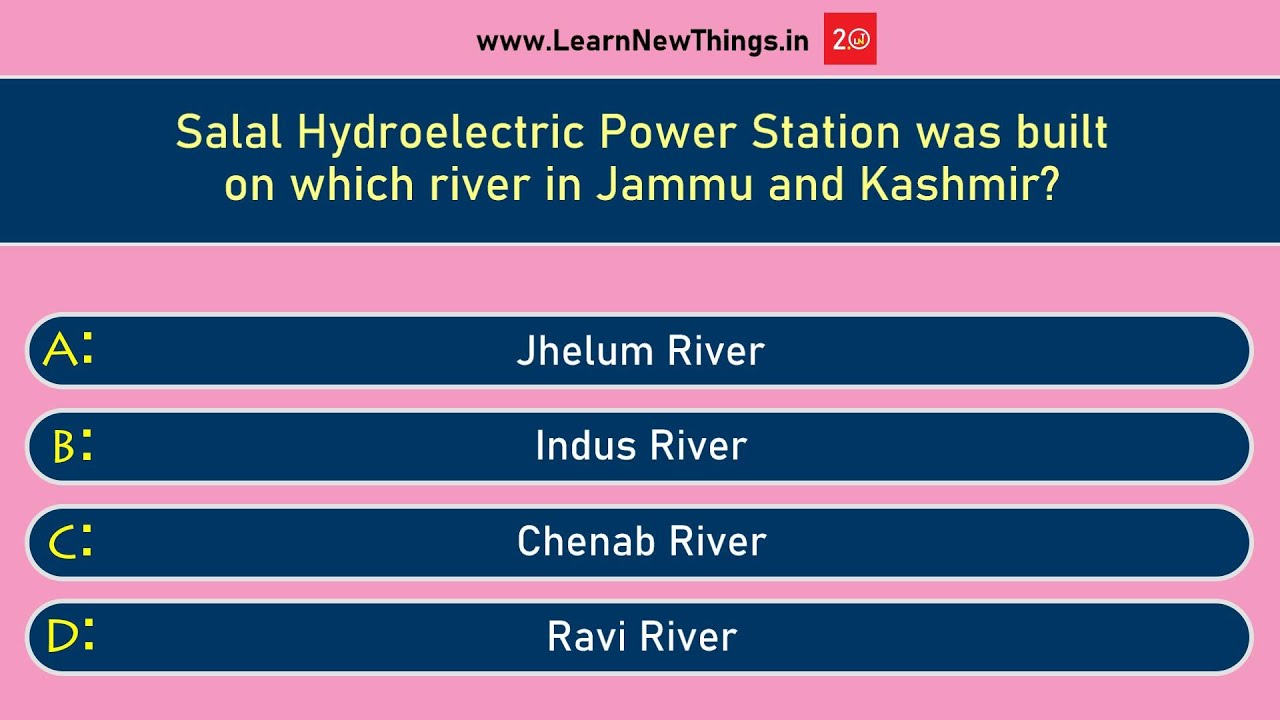 Jammu and Kashmir Quiz - Part 1 | 20 Questions | Union Territories of India Quiz