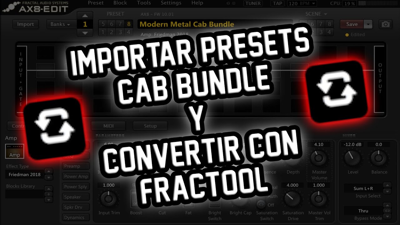Fractal Audio: Cómo importar presets Cab Bundle y convertirlos con FracTool