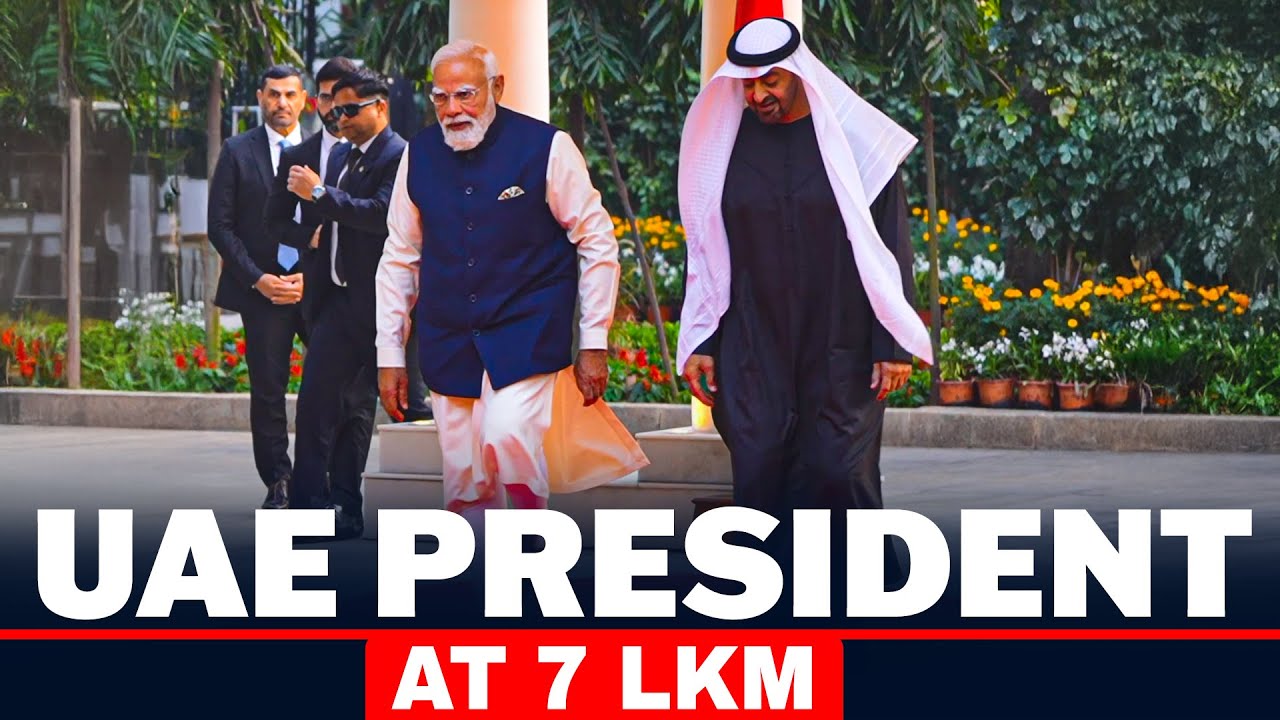 PM Modi welcomes UAE President Mohamed bin Zayed Al Nahyan, and his family at 7 LKM |India