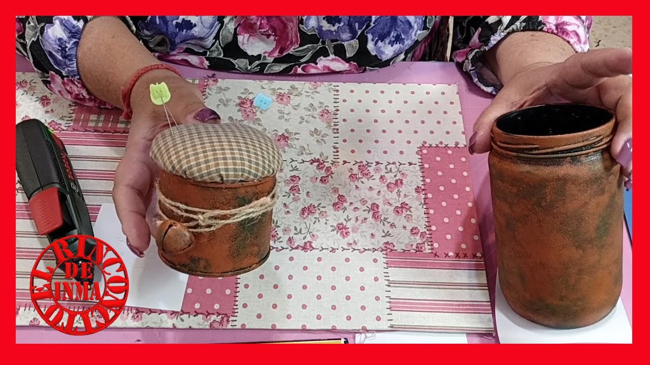 #Efecto &oacute;xido. Acerico... Alfiletero country. 😍😍😍🥰🥰🥰