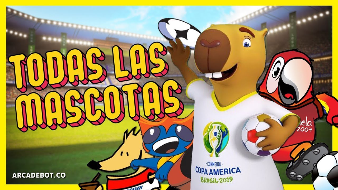 ⚽ MASCOTAS DE LA COPA AMÉRICA 🏆 (DE 1987 A 2019) - BRASIL 2019