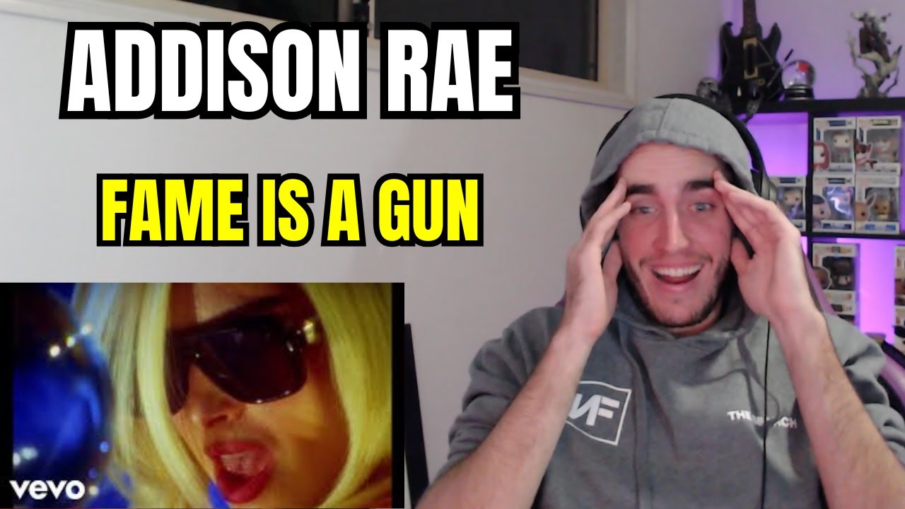 ADDISON RAE - FAME IS A GUN [OFFICIAL MUSIC VIDEO] SHE STILL RELEASES MUSIC (REACTION)