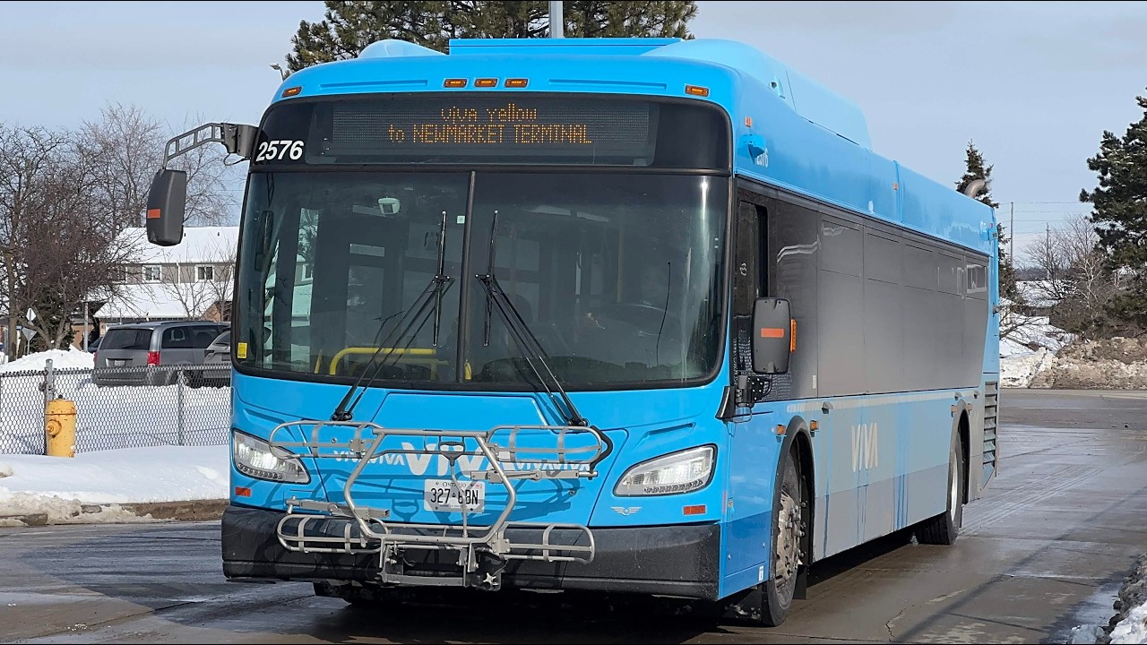 [NEW BUS, 4K] Viva (YRT) - Yellow (New Flyer XD40 2576)
