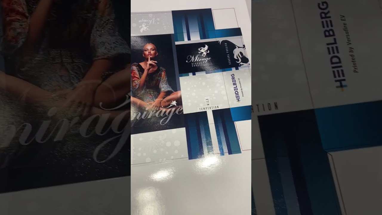 Glossy UV coating finish on Heidelberg Versafire EV toner printings