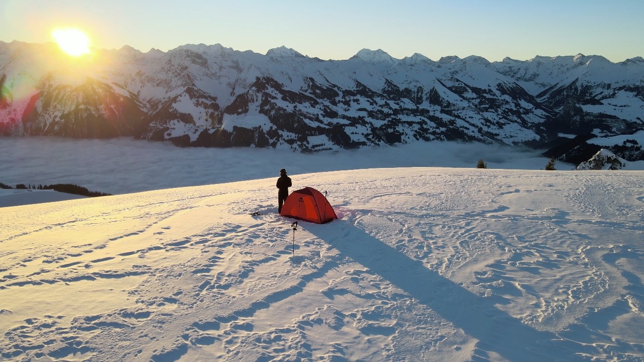 Solo Camping Above the Clouds | Swiss Mountaintop Overnight
