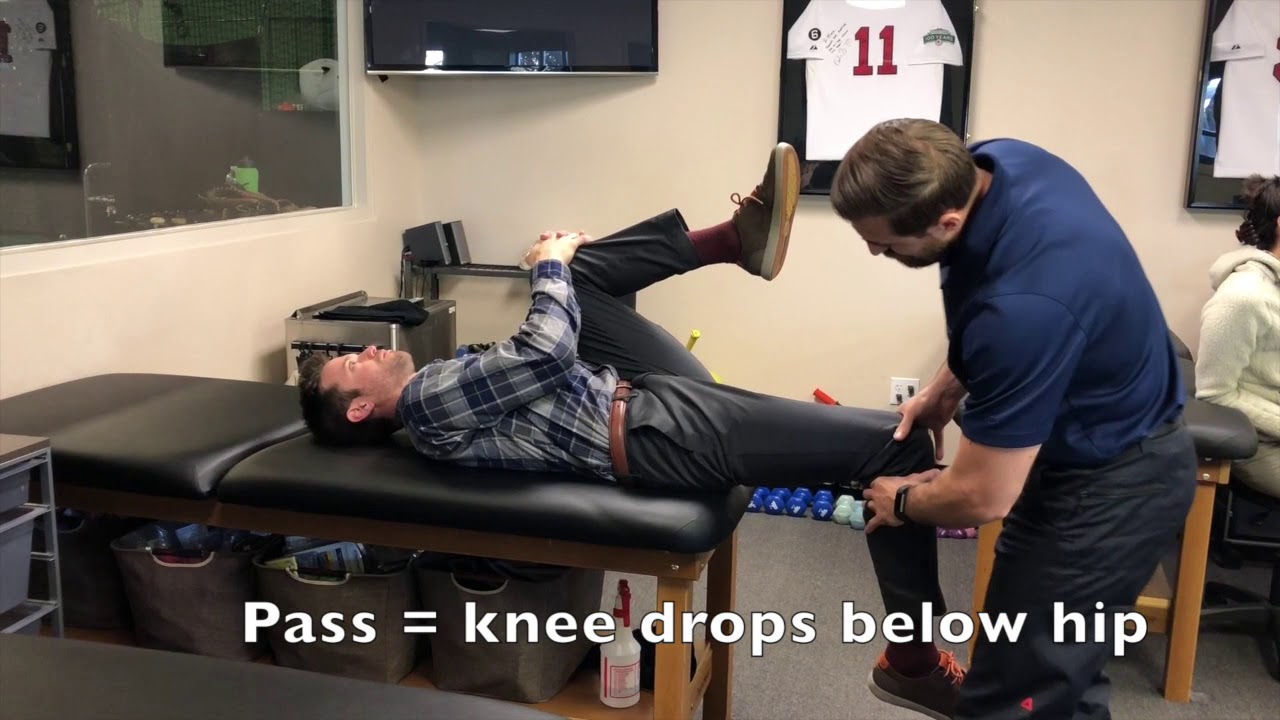 Thomas Test - Hip Flexor Assessment