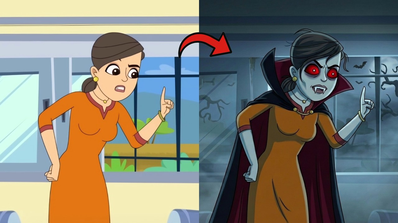 Chikoo Aur Bunty Cartoon all Characters as Vampire 🧛