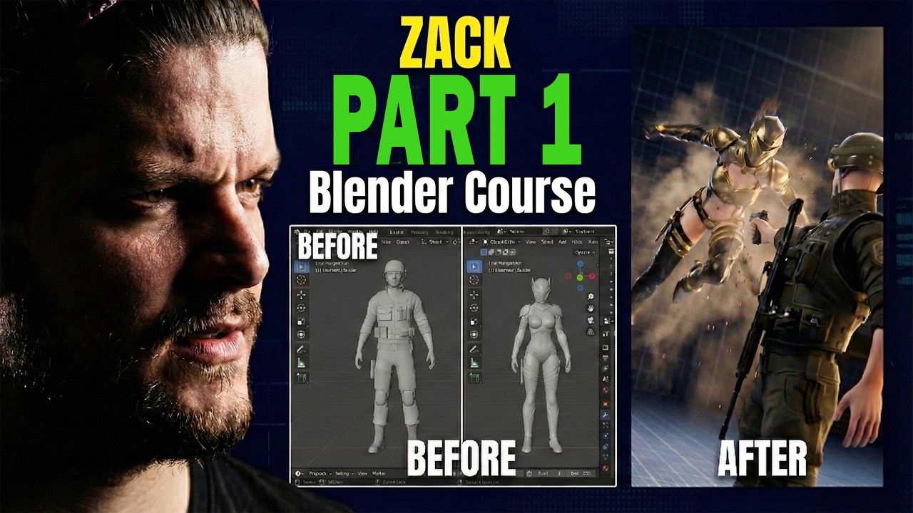 Recreate Epic Battle Animation in Blender || 1 Soldier vs 25 Knights || Part 01