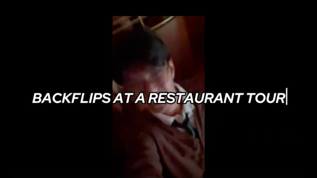 BACKFLIPS AT A RESTAURANT TOUR | JOESH KING