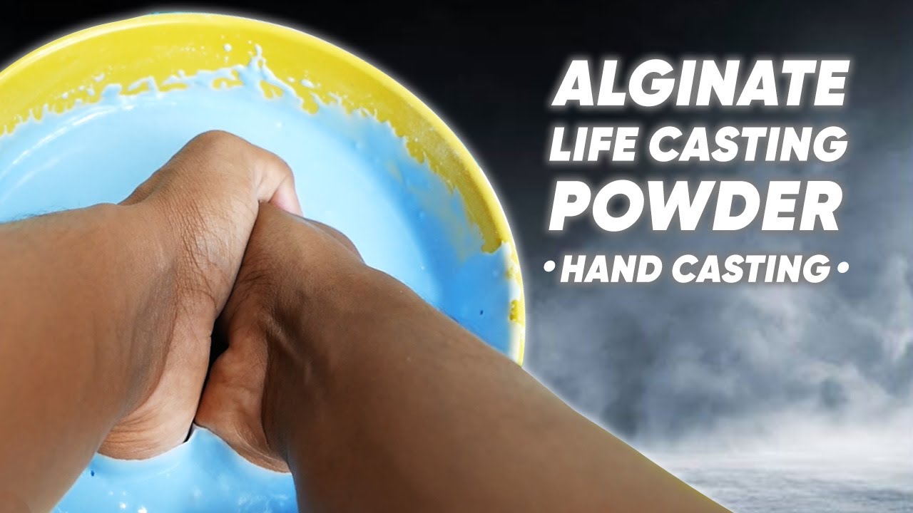 How to hand casting with Alginate Life Casting Powder  - Malaysia Clay Art