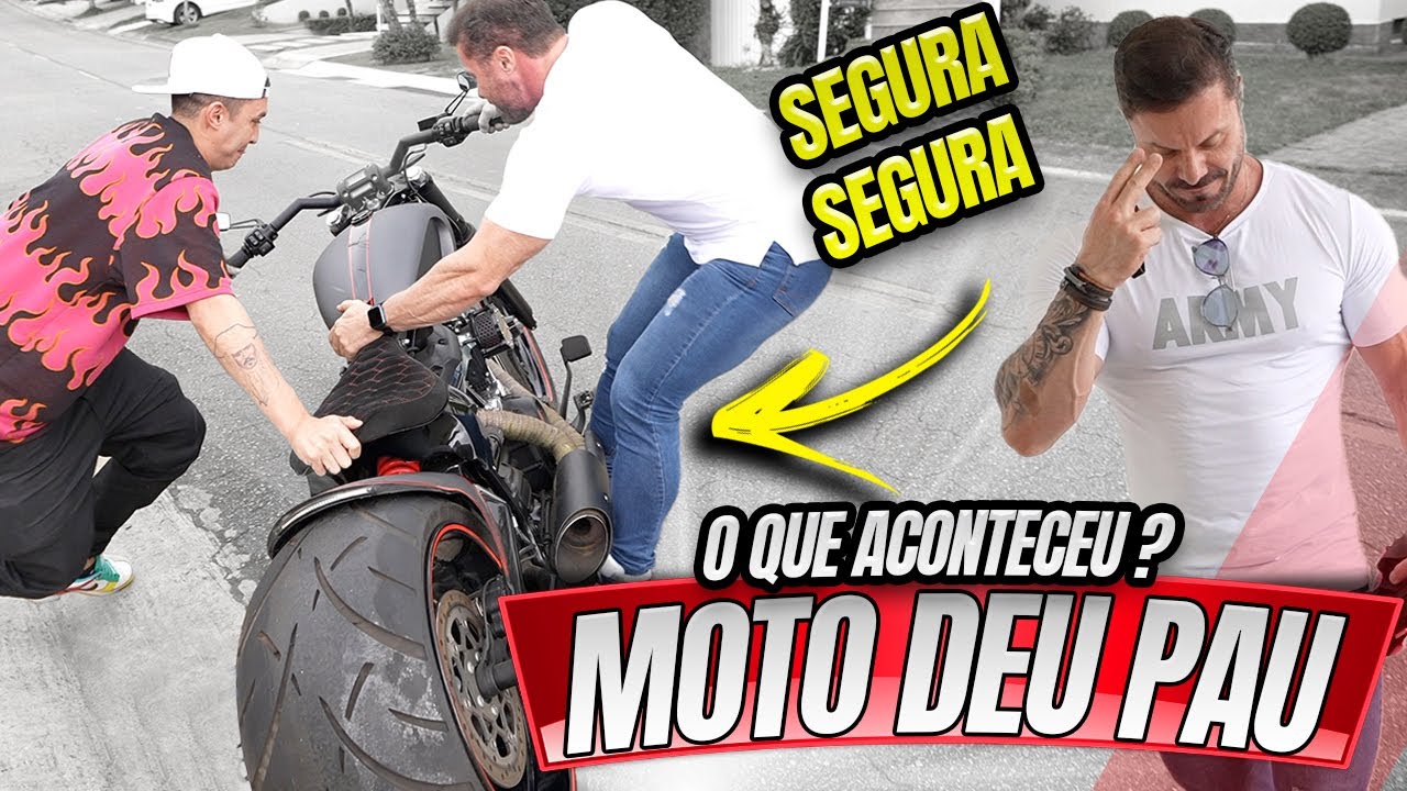 QUASE DERRUBAMOS A MOTO DO CARIANI