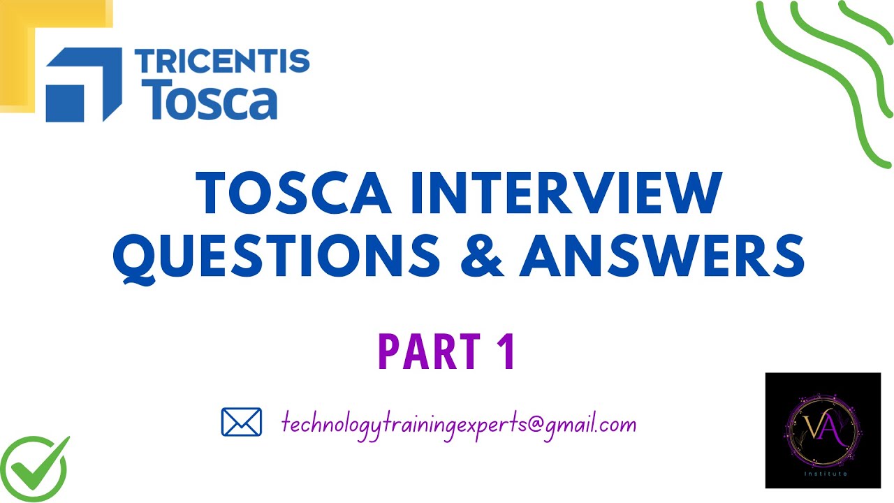 Tosca Interview Questions and Answers 2025 | Tricentis | Part 1