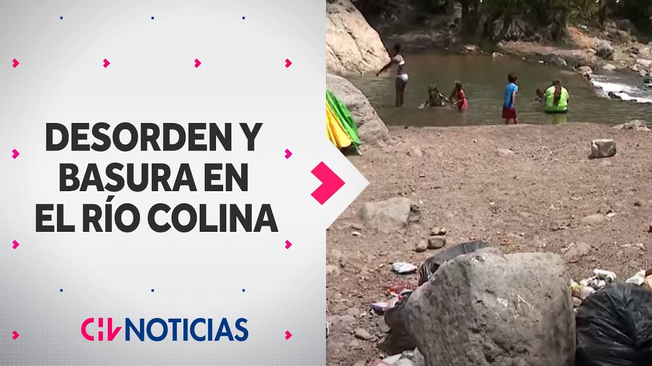 DESORDEN Y BASURA en el Río Colina: Denuncian a visitantes que consumen alcohol y dejan escombros