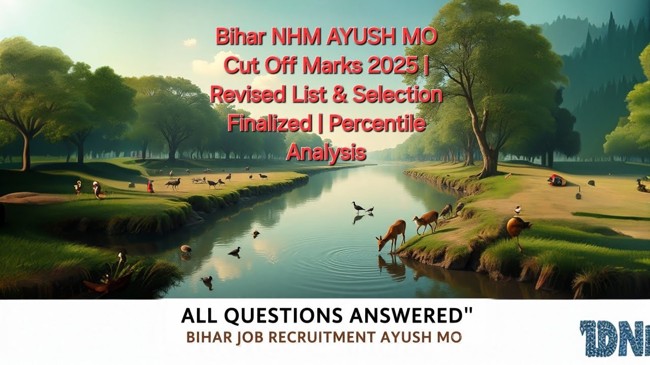 Bihar NHM AYUSH MO Cut Off Marks 2025: Your Questions Answered!