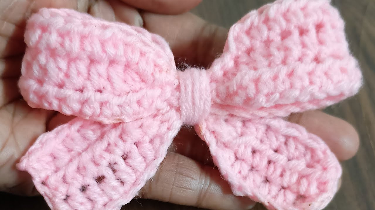 Crochet Bow full tutorial || Easy || Beginner ||