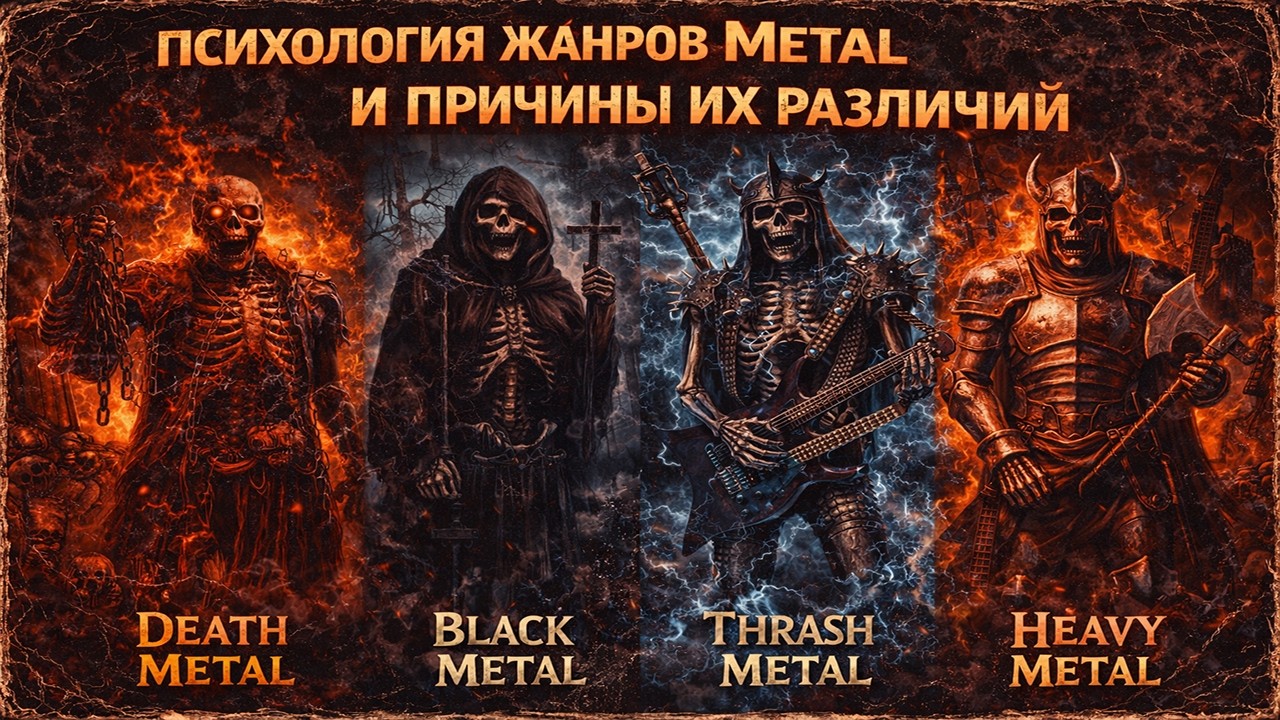 Психология жанров metal и причины их различий