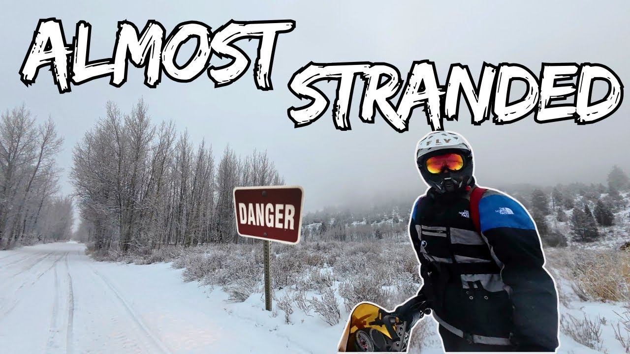 Snowmobiling gone wrong, this could've been a lot worse!