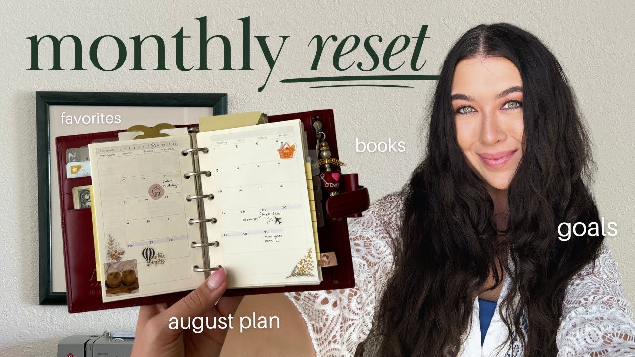 ✧˖°monthly reset routine 🗓️ plan with me, favorites, & goal setting°˖✧