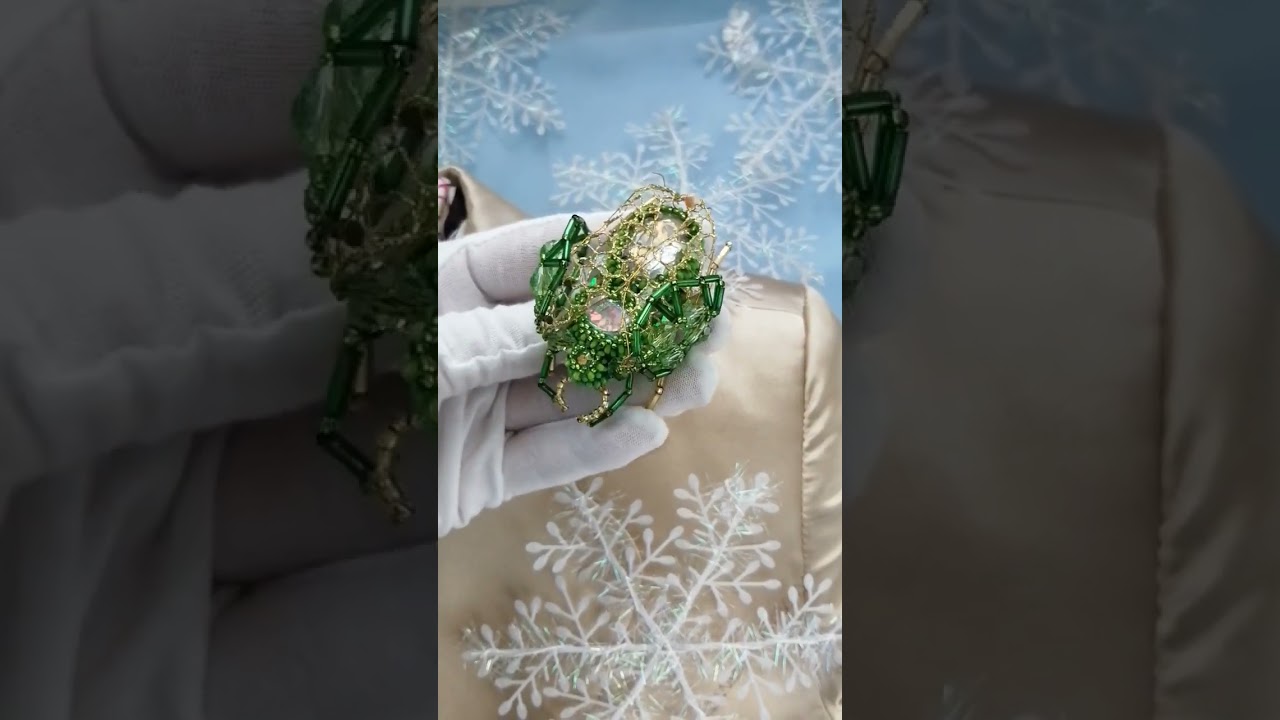 Beaded Insect bug brooch. Жук брошка жужа ручної роботи. Insect Brooch 🌟