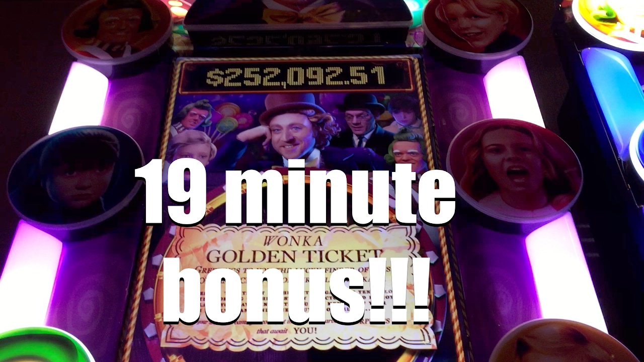 WMS Willy Wonka 3RM Slot: Willy Wonka Bonus w/ Retriggers Big Win