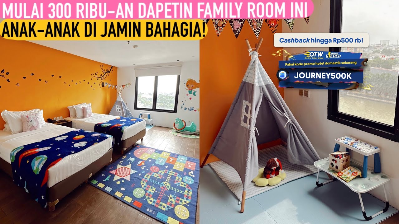 REKOMENDASI HOTEL DENGAN KAMAR TER KIDS FRIENDLY ‼️ | YELLOW BEE HOTEL TANGERANG #jalanjalanekarizal