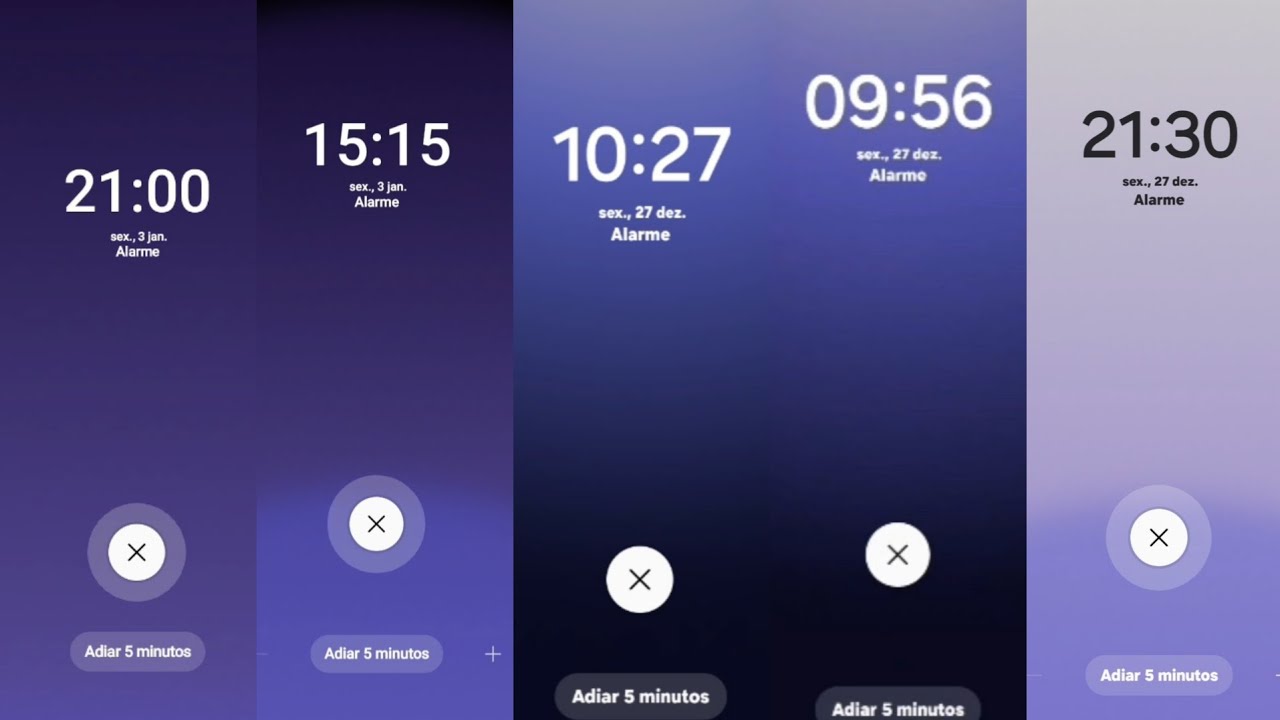 5 Samsung Alarm Clocks and Timers Android 14 One ui 6.1 M34 5G and Tab A9+ 5G - Compilation