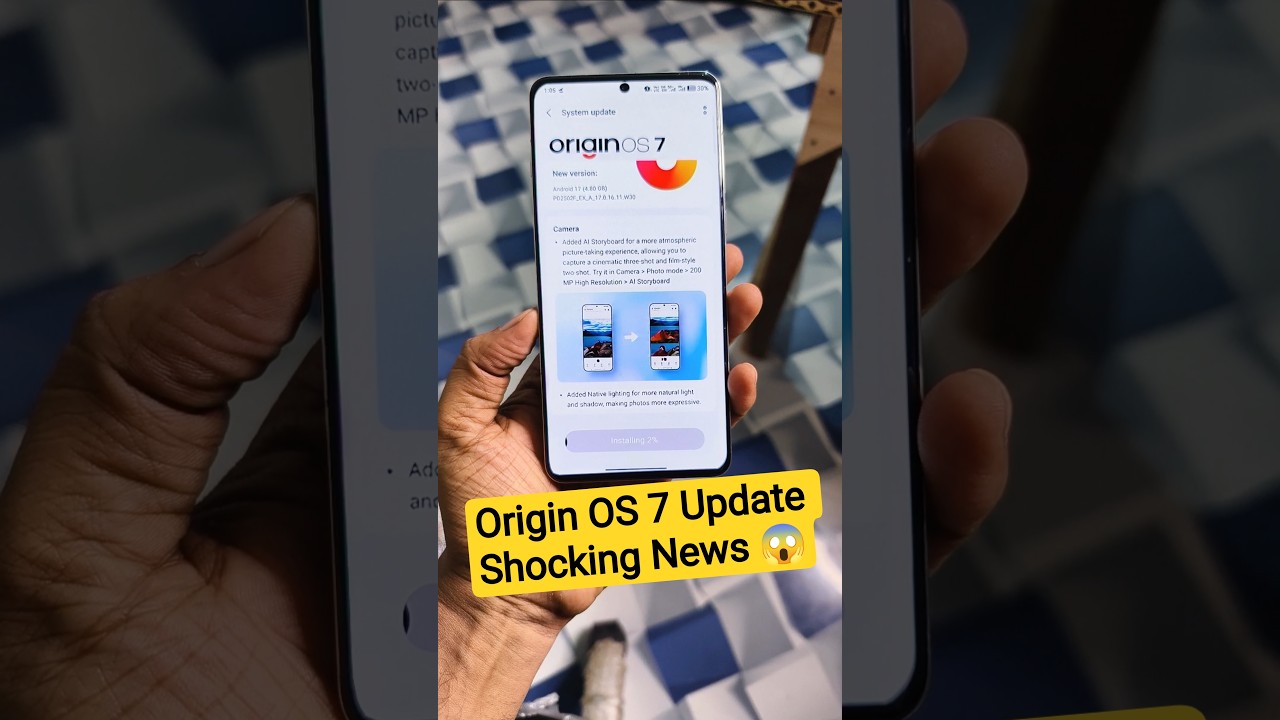 Origin OS 7 Shocking News #shorts #update #trending #youtubeshorts #vivo