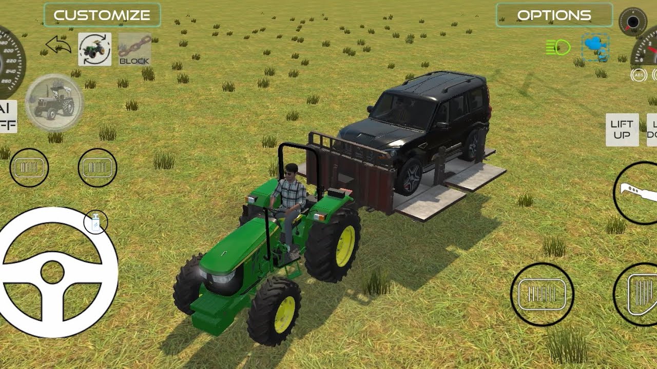 Scorpio | G-wagon | tata sierra | Load on Tractor 🚜 by Ramp in Game 🔥