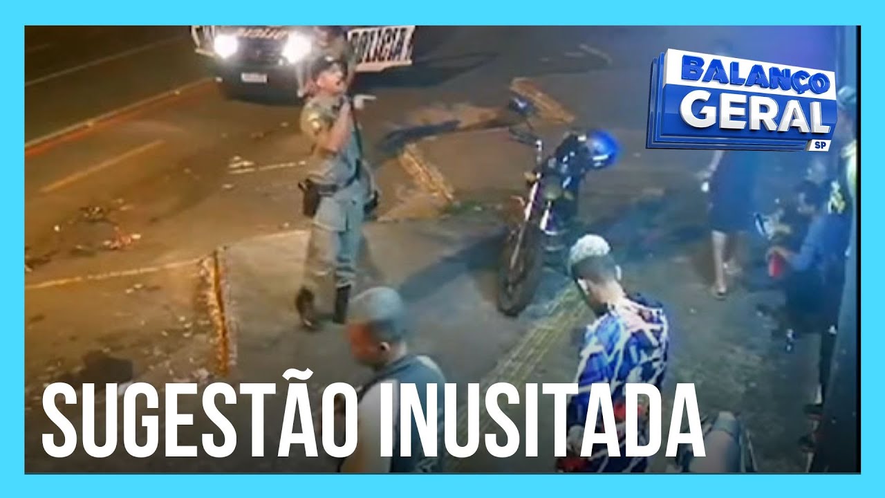 Dono de estabelecimento oferece pizza para acalmar ânimos de policiais durante abordagem