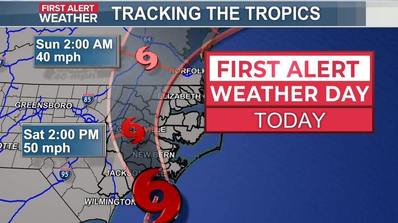 First Alert Weather Day: Ophelia landfall still an hour away