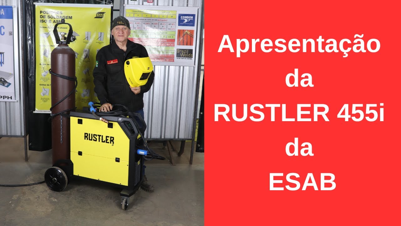 Apresentação da Máquina de Solda Inversora ESAB RUSTLER 455i