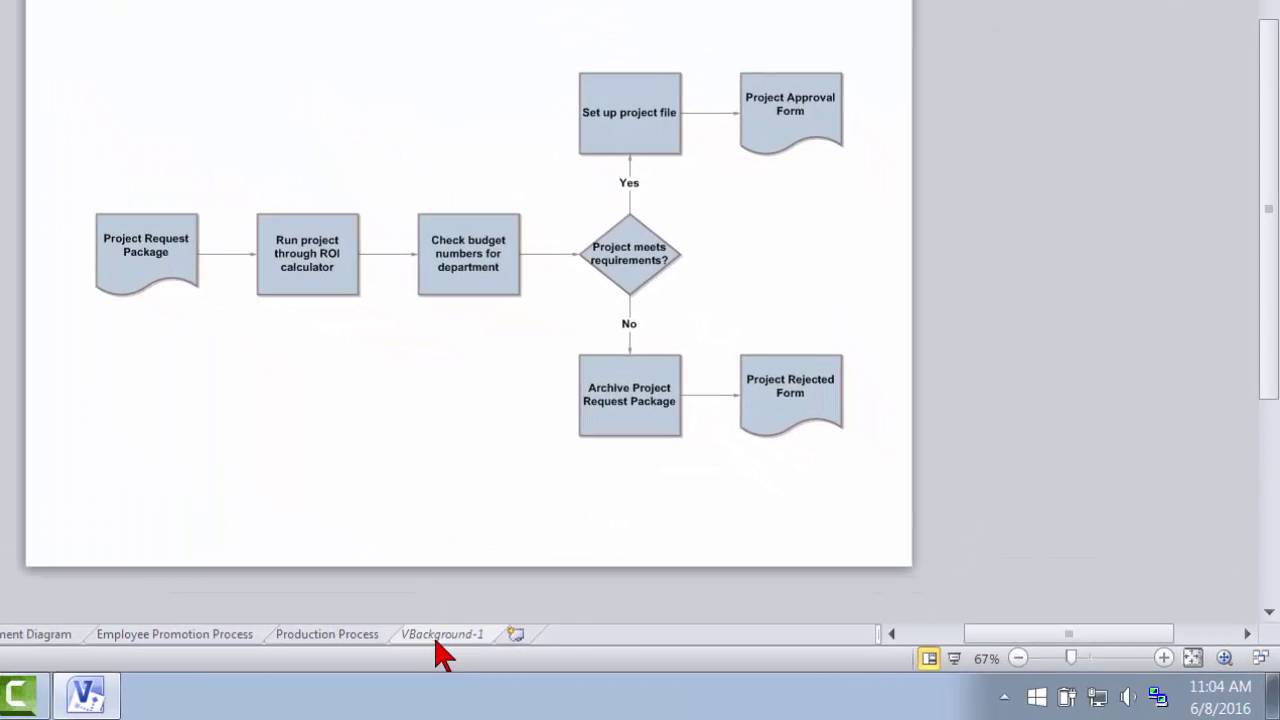 Using Background Pages in Visio