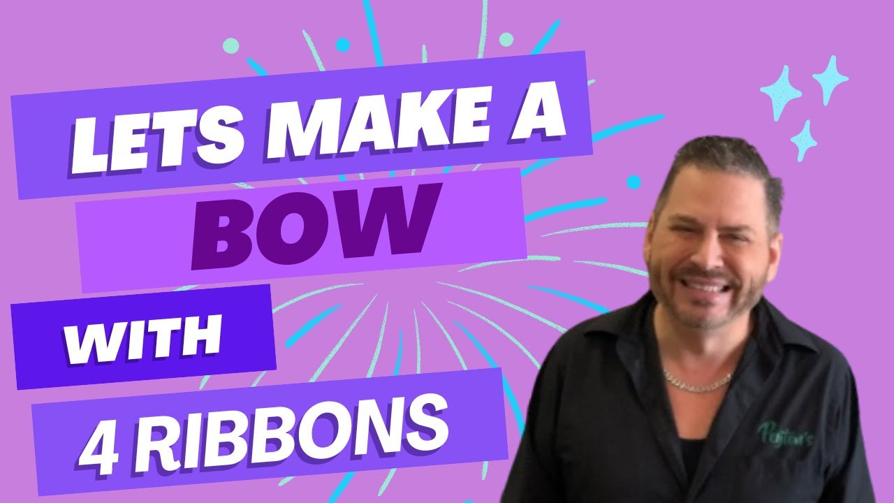 How to tie a 4 different ribbon loop bow | How to Make a Bow for a Wreath
